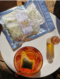 10 cannabis infused cheese tea bags with Ginger and honey
