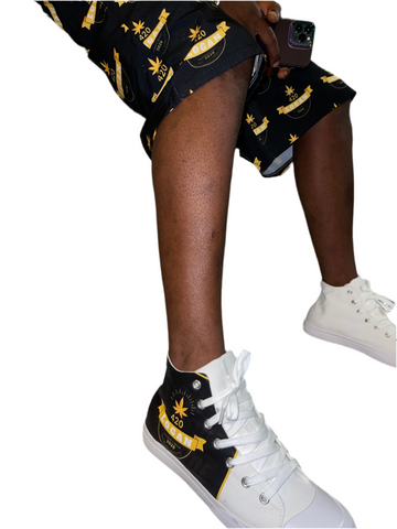 420 high top canvas sneaker