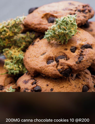 10 units of Canna choc chip cookies 200MG