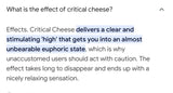 Critical cheese