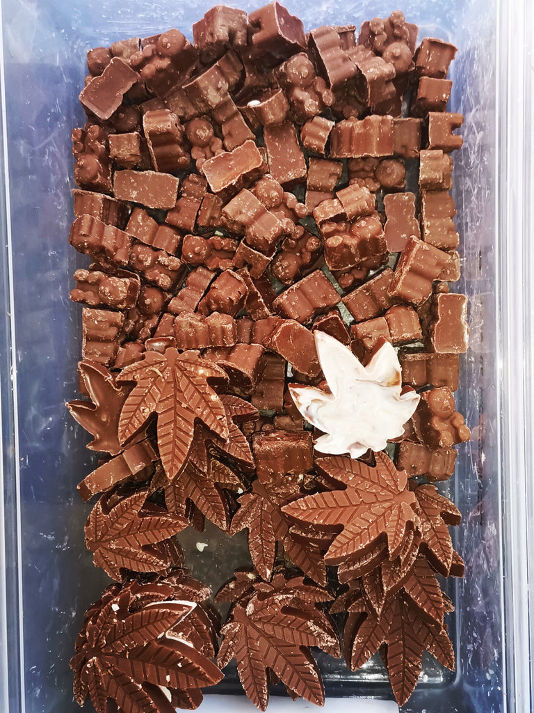 cannabis infuse chocolate leaves 5 units